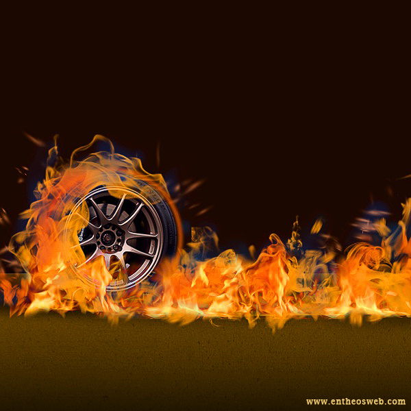Create Wheel on Fire Effect in Photoshop