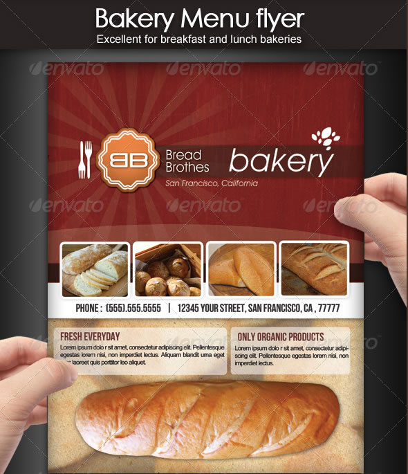 Bakery Menu Flyer