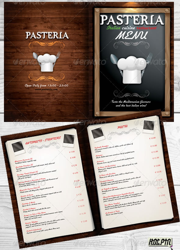 Restaurant Menu PSD Template