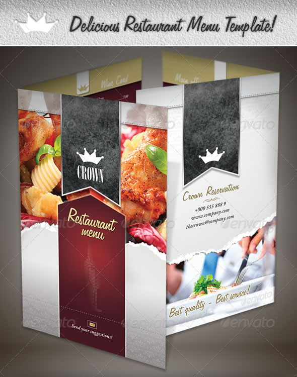 Delicious Restaurant Menu Template