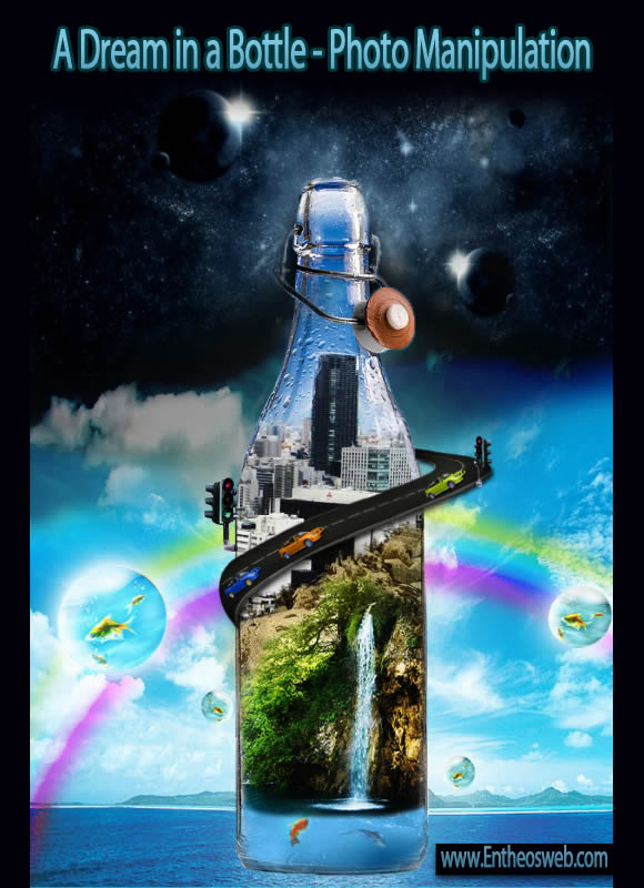 A Dream in a Bottle Photo Montage