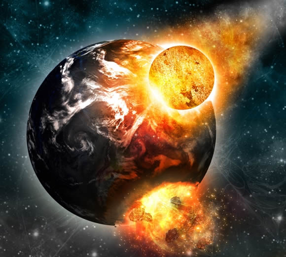 Flaming Meteor Collision Effect in Photoshop