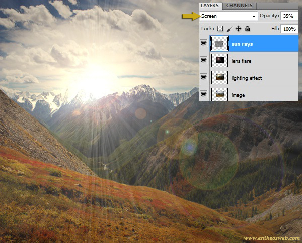 Learn How to Create a Scenic Sun Rise in Photoshop