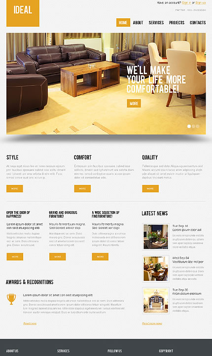Ideal Interior WordPress Theme