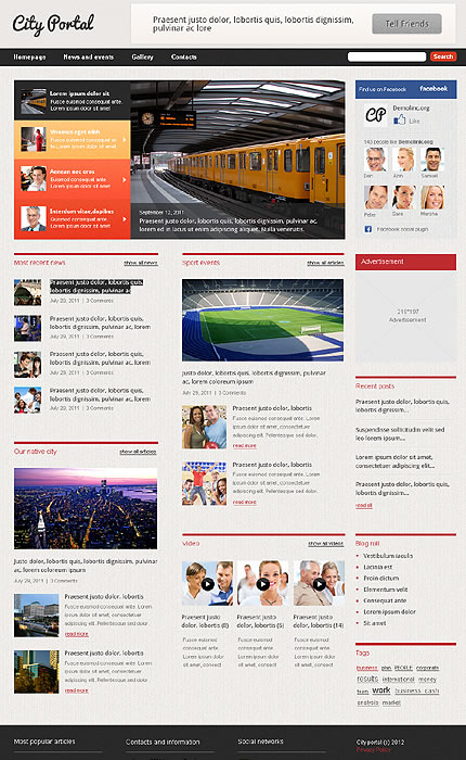 City Portal WordPress Theme