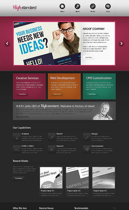 High Standard WordPress Theme