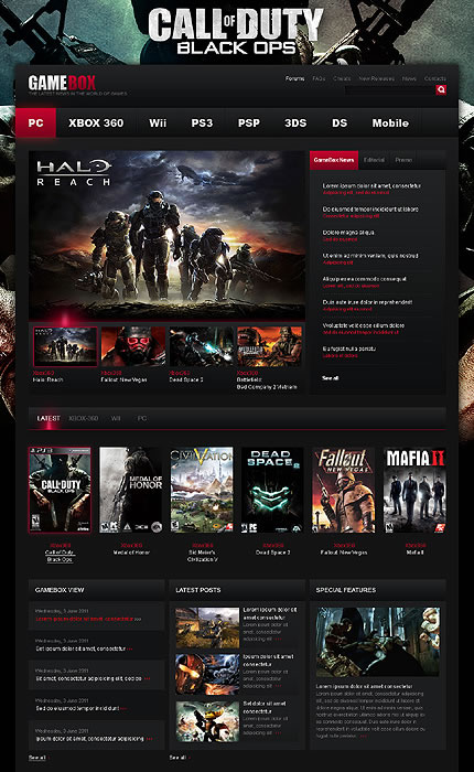 Gamebox Game WordPress Theme