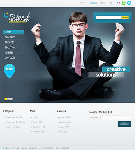 Consulting Company WordPress Theme