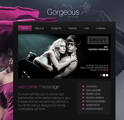Gargerous Fashion WordPress Theme
