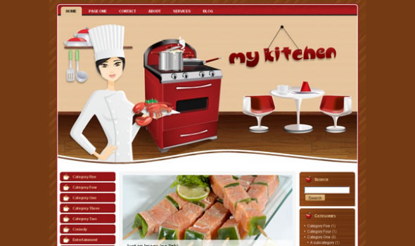 WP-MyKitchen WordPress Themes