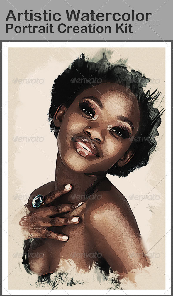 Artistic Watercolor Portrait Creation Kit 