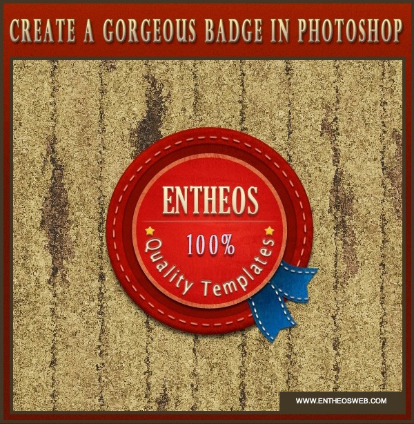 Design a badge in photoshop final result 1