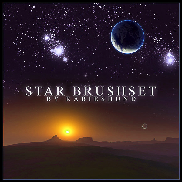 Mind blowing Sparkling Space Photoshop Brushes