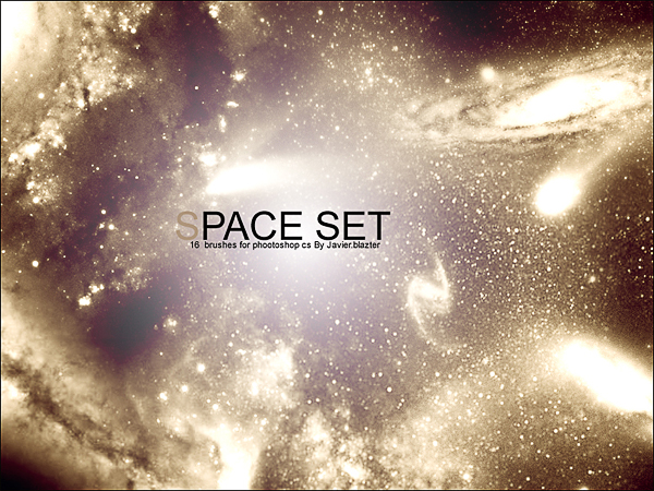 Mind blowing Sparkling Space Photoshop Brushes