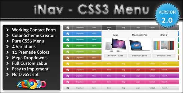 iNav - CSS3 Menu