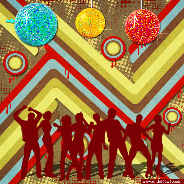 Retro Disco Background