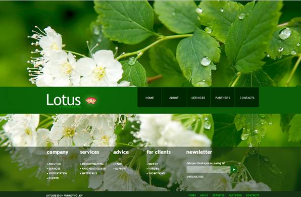 Lotus Exterior Joomla Template