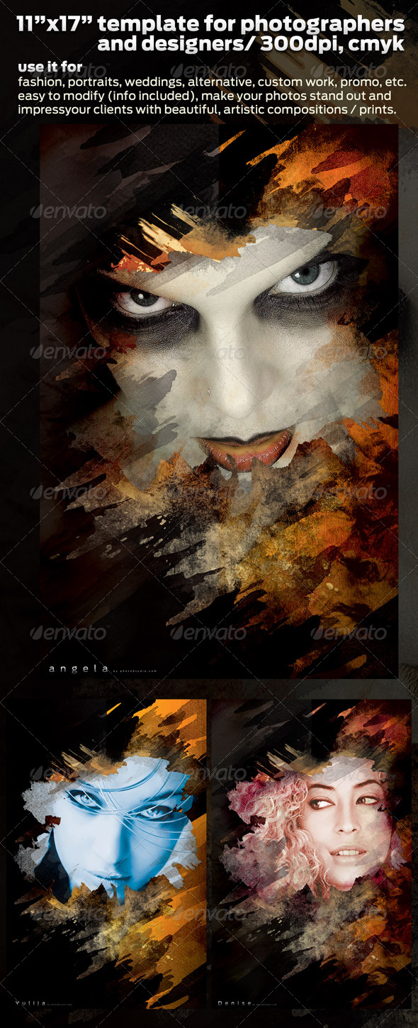 Poster Design Template for Pro Photographers 11x17