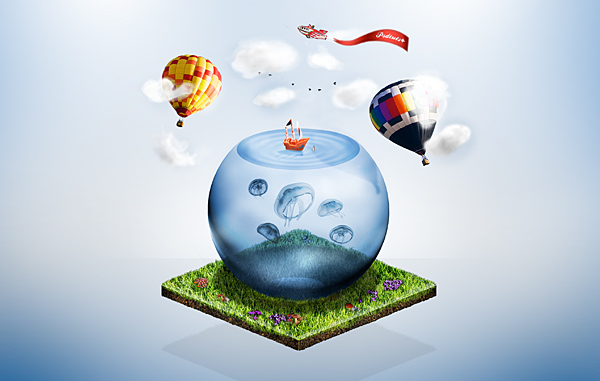 Create a Fantasy Miniature World in Photoshop