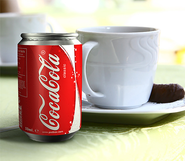 Realistic 3D Coca Cola Can in Photoshop
