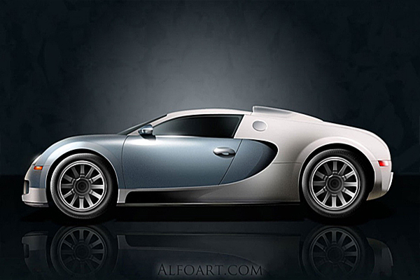 Design a 3D Smart Car using Photoshop