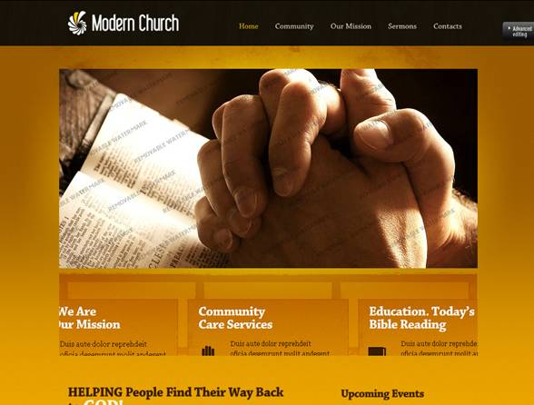 Modern Church Website Template