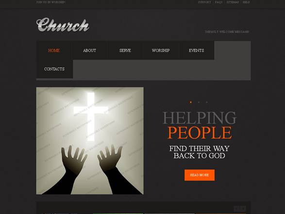 Church Religious Website Template