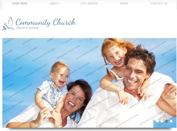 Community Church Website Template