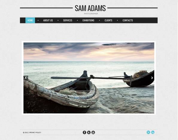 Sam Adams Flash Photo Gallery Template