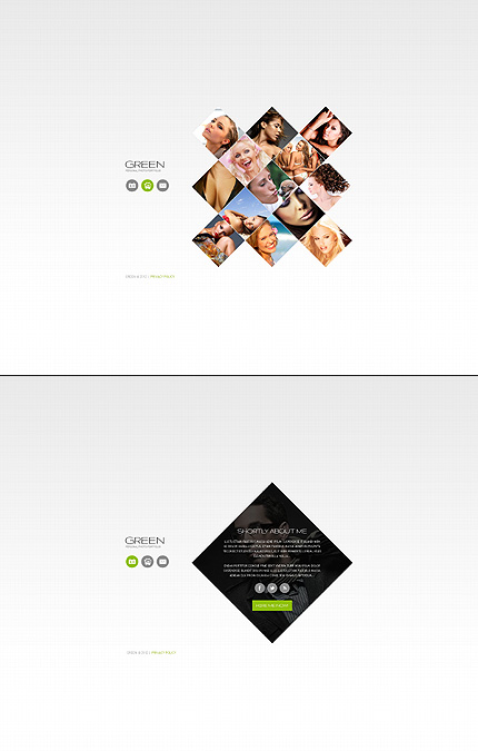 Green Photo Website Template