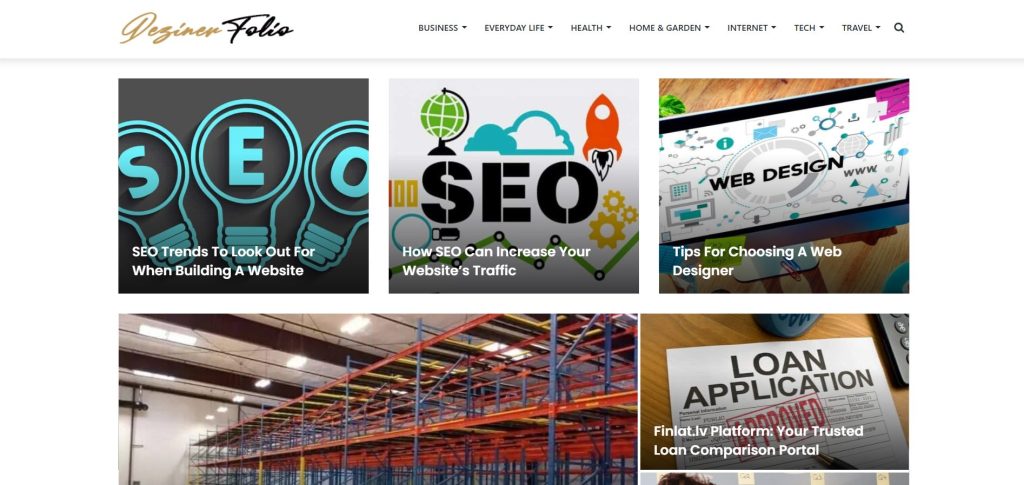 Image | showcase of most creative blog layout designs | entheosweb Image