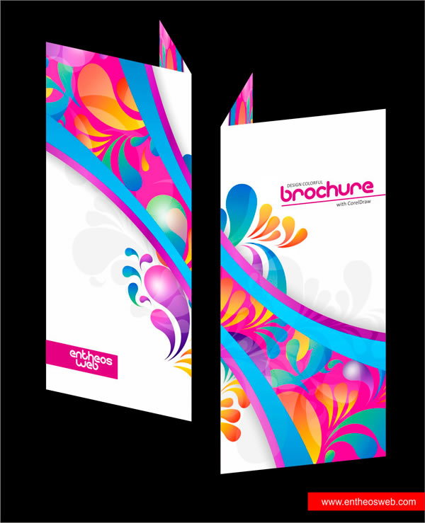 Colorful Brochure Design in CorelDraw