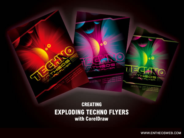 Techno Flyer Design in Corel Draw