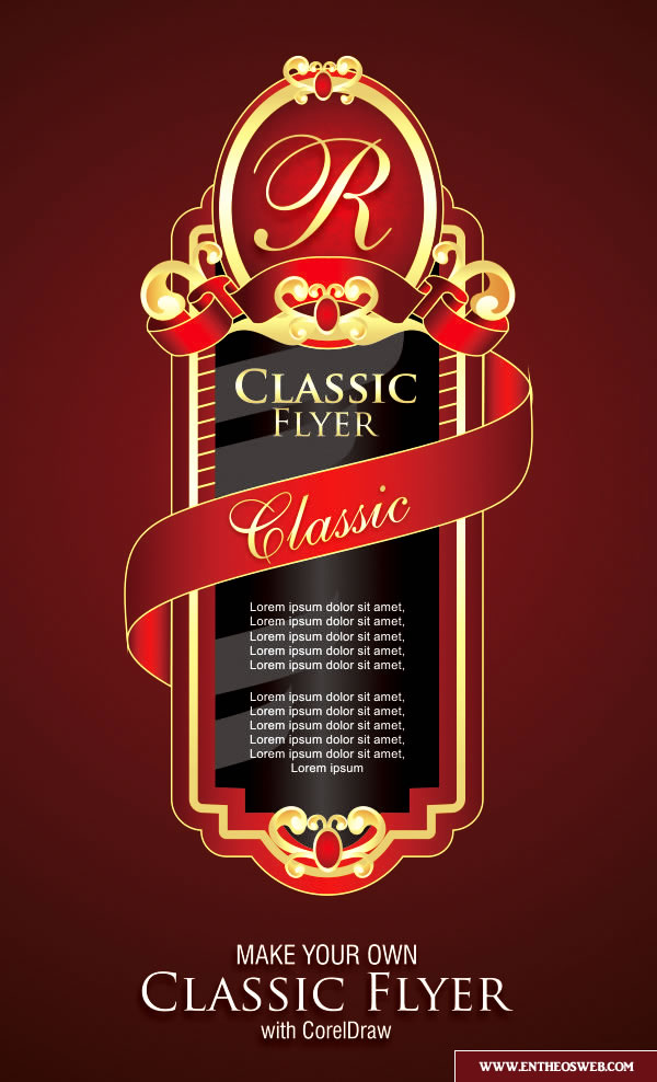 Classic Flyer Design in Corel Draw