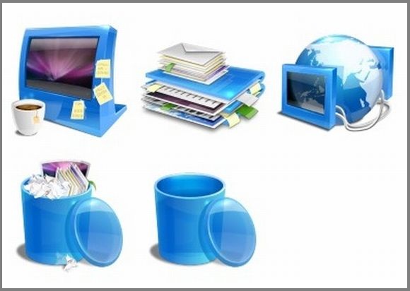 Blue Icons by Shek (5 icons)