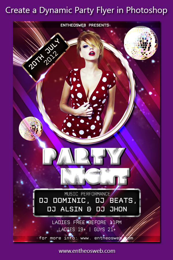Learn How to Create a Dynamic Party Flyer in Photoshop