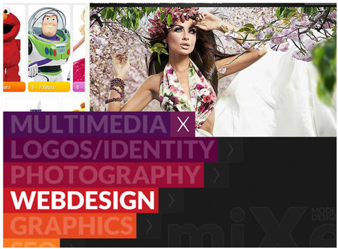 Mixed Studio Flash Website Template