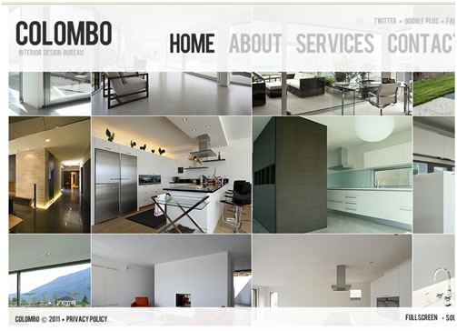 Colombo Interior Flash Website Template