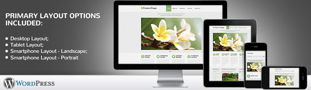 Exterior Design Responsive WordPress Theme With Homepage Slideshow, Blog, Drop Down Menus & Portfolio Galleries