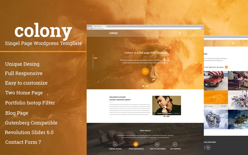Amazing Single Page Wordpress Themes