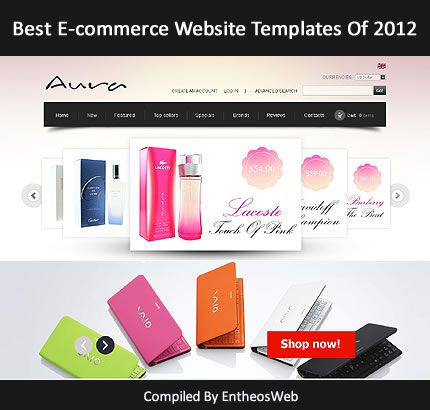 Best E commerce Website Templates of 2012 Best e commerce website templates of 2012