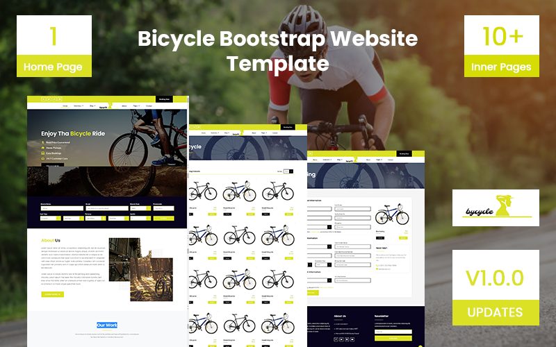Bicycle bootstrap website template 109409 2 original