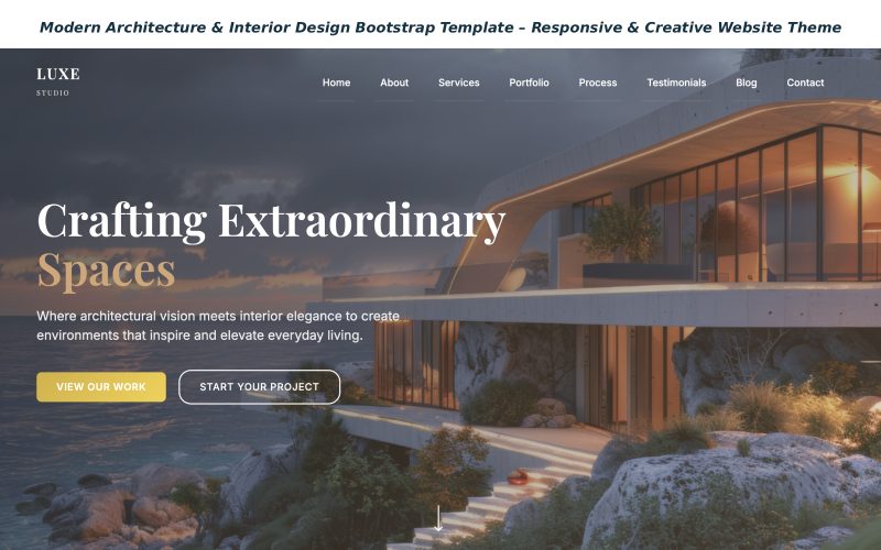 Modern architecture amp interior design bootstrap responsive template 549589 original