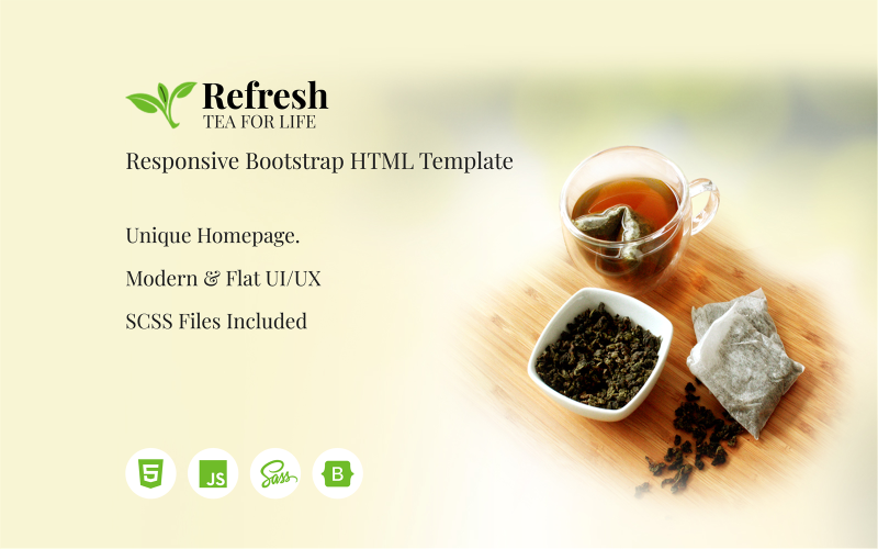 Refresh tea responsive ecommerce website html template 99224 4 original | best jquery website templates | entheosweb Refresh tea responsive ecommerce website html template 99224 4 original