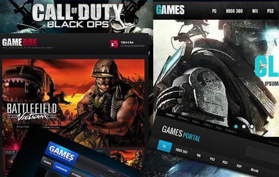 Thrilling Game Website Templates