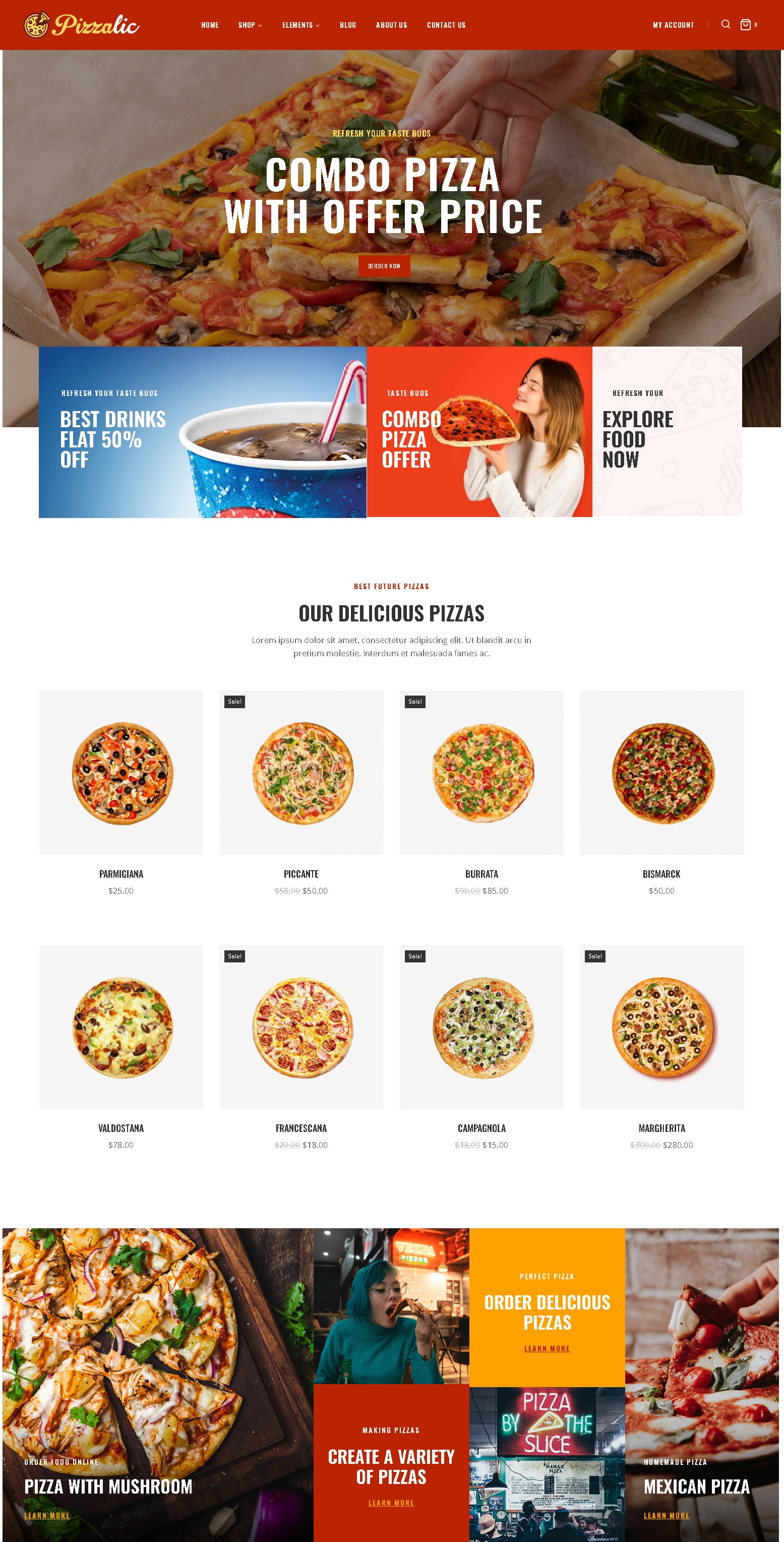 Pizzalic   pizza and fast food restaurant woocommerce theme