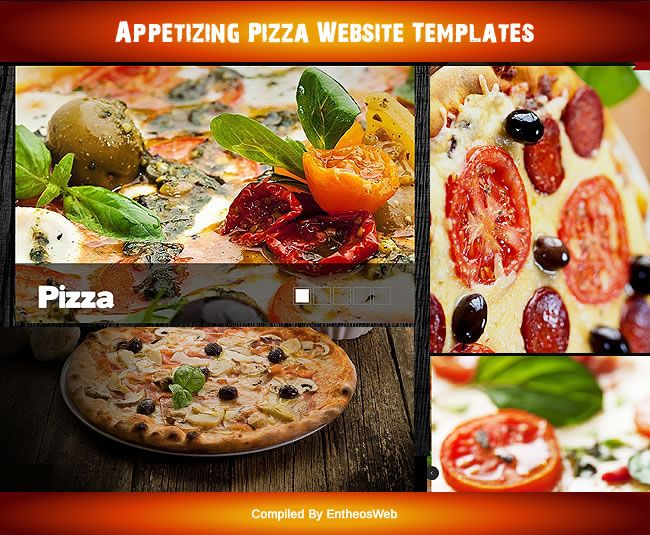 Appetizing pizza website templates