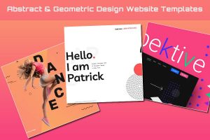 Abstract & Geometric Design Website Templates