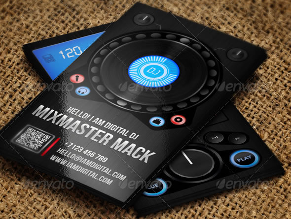 Digital DJ Business Card