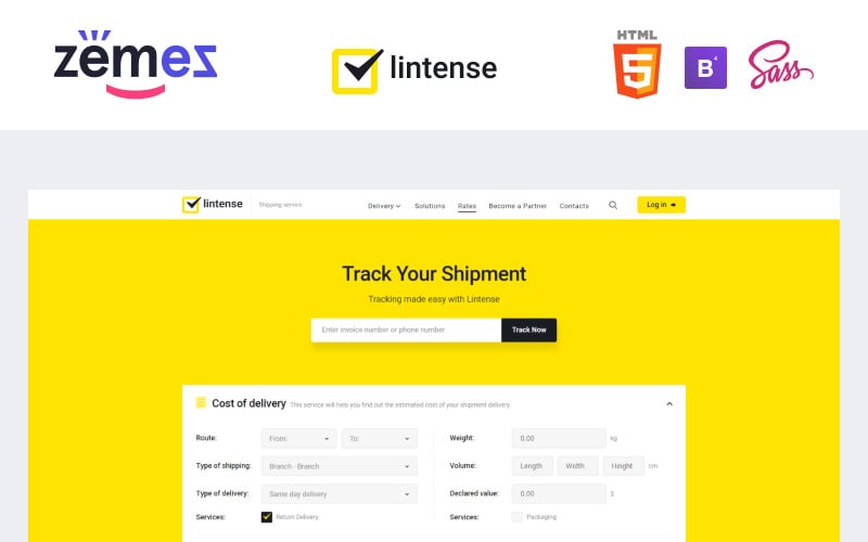 Lintense transportation logistics company landing page template 90995 3 original